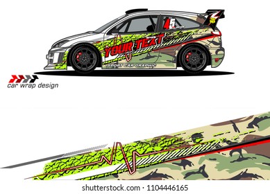 Race car livery graphic vector designs. abstract background for vehicle vinyl wrap