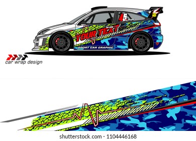 Race car livery graphic vector designs. abstract background for vehicle vinyl wrap