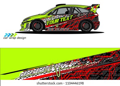 Race car livery graphic vector designs. abstract background for vehicle vinyl wrap