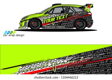 Race car livery graphic vector designs. abstract background for vehicle vinyl wrap