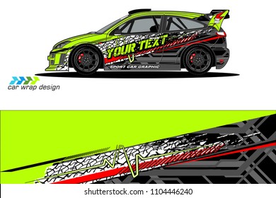 Race car livery graphic vector designs. abstract background for vehicle vinyl wrap