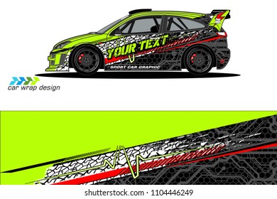 Race car livery graphic vector designs. abstract background for vehicle vinyl wrap