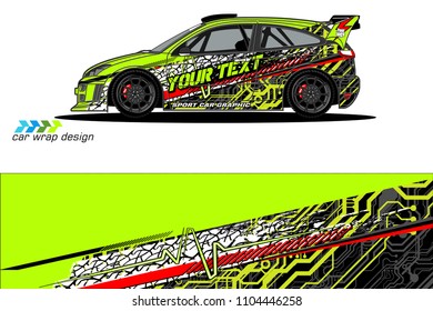 Race car livery graphic vector designs. abstract background for vehicle vinyl wrap