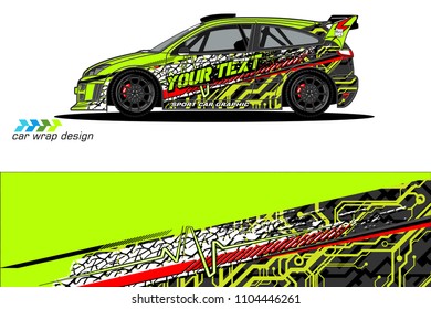 Race car livery graphic vector designs. abstract background for vehicle vinyl wrap