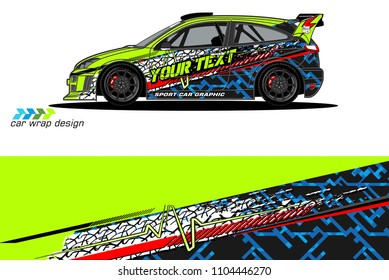 Race car livery graphic vector designs. abstract background for vehicle vinyl wrap