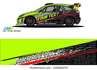 Race car livery graphic vector designs. abstract background for vehicle vinyl wrap