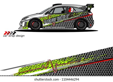 Race car livery graphic vector designs. abstract background for vehicle vinyl wrap