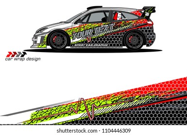 Race car livery graphic vector designs. abstract background for vehicle vinyl wrap