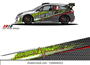 Race car livery graphic vector designs. abstract background for vehicle vinyl wrap