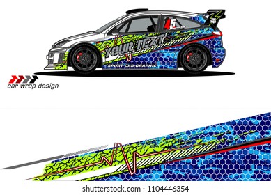 Race car livery graphic vector designs. abstract background for vehicle vinyl wrap