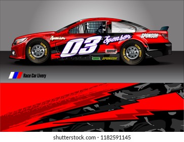 race car livery Graphic vector. abstract racing shape design for vehicle vinyl wrap background 