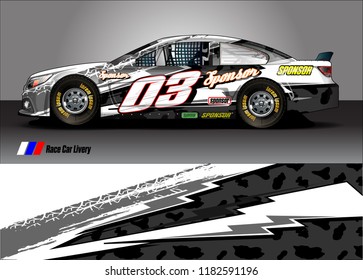 race car livery Graphic vector. abstract racing shape design for vehicle vinyl wrap background 