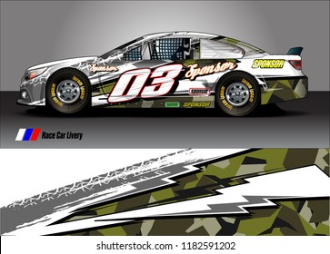 race car livery Graphic vector. abstract racing shape design for vehicle vinyl wrap background 