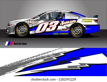 race car livery Graphic vector. abstract racing shape design for vehicle vinyl wrap background 