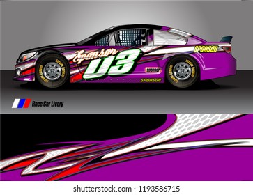 race car livery Graphic vector. abstract shape design for vehicle vinyl wrap background 