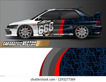 race car livery Graphic vector. abstract  background design for vehicle vinyl sticker wrap 