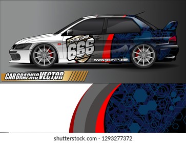 race car livery Graphic vector. abstract  background design for vehicle vinyl sticker wrap 