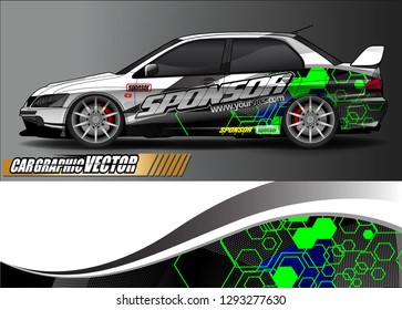 race car livery Graphic vector. abstract  background design for vehicle vinyl sticker wrap 