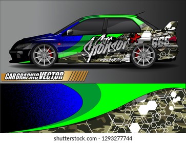 race car livery Graphic vector. abstract  background design for vehicle vinyl sticker wrap 