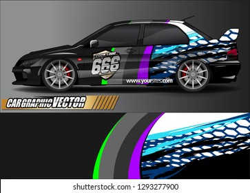 race car livery Graphic vector. abstract  background design for vehicle vinyl sticker wrap 