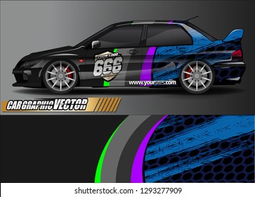 race car livery Graphic vector. abstract  background design for vehicle vinyl sticker wrap 