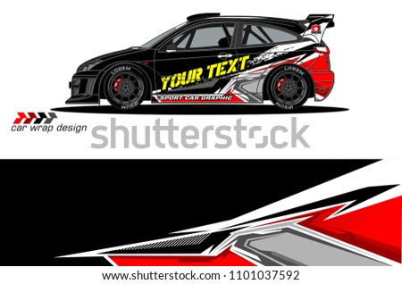 Race Car Livery Vector Designs Abstract Stock Vector ...