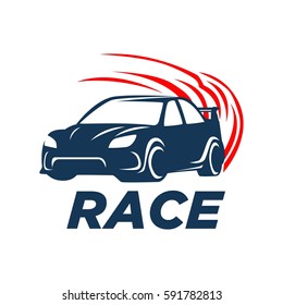 Race car logo