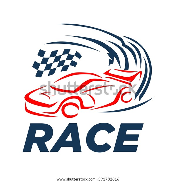 Race Car Logo Stock Vector (Royalty Free) 591782816