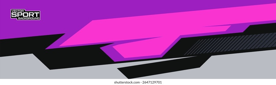 race car on red livery vector. abstract stripe racing background kit for vehicle vinyl wrap and automotive decal livery