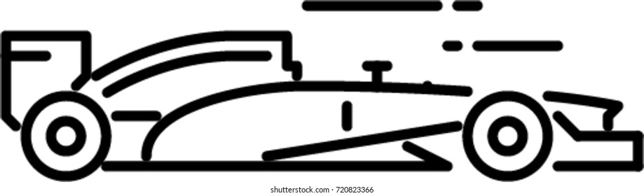 race car  outline icon
