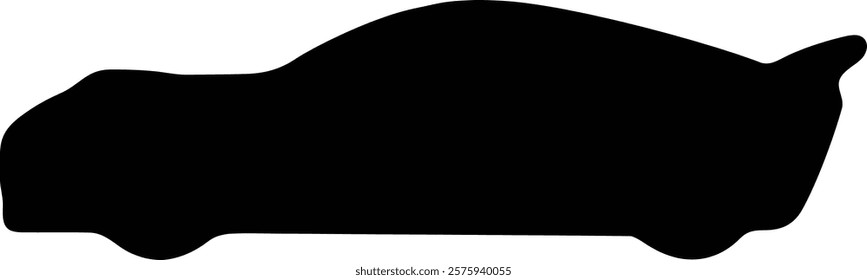 Race Car Silhouette Black car