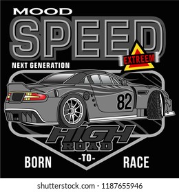 race car speed,vector car illustration