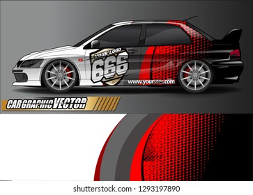 race car sticker decal design vector. abstract background for vehicle vinyl wrap