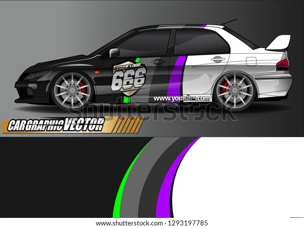 race car sticker decal design vector. abstract\
background for vehicle vinyl\
wrap