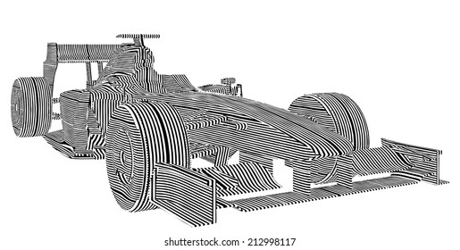 Race Car Stripes Vector 15 