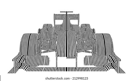 Race Car Stripes Vector