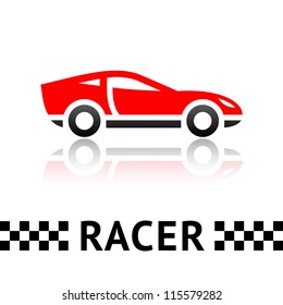 Race car symbol