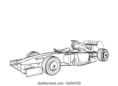 Race Car Vector 02