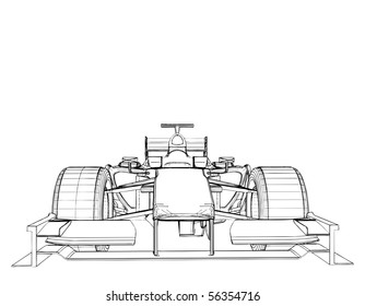 Race Car Vector 03