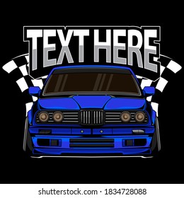 vector de coche de carrera, EPS vectorial 10
