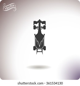 Race car vector icon.