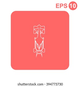 Race car vector icon.