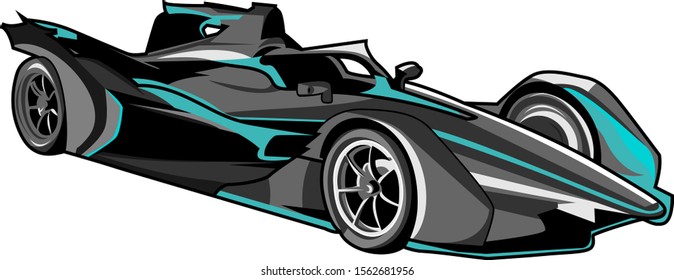 A race car vector illustration design