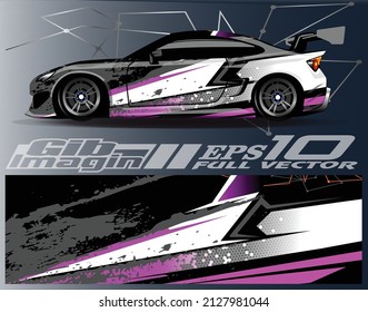 Race Car Wrap Decal Designs Abstract Stock Vector (Royalty Free ...