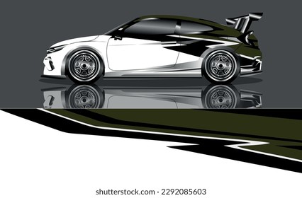 Race car wrap decal designs