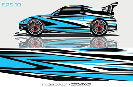 Diseños de calcomanías de ajuste de coches de carrera. Carreras abstractas y antecedentes deportivos para el transporte de automóviles o para el uso diario de pegatinas de vinilo de coches