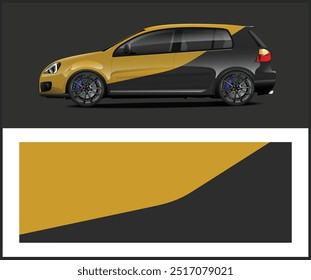 Race Car Wrap Design Graphics with vector car wrap design