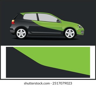 Race Car Wrap Design Graphics with vector car wrap design