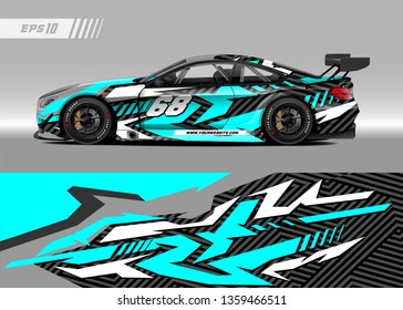 Race Car Wrap Design Vector Graphic Stock Vector (Royalty Free) 1359466523