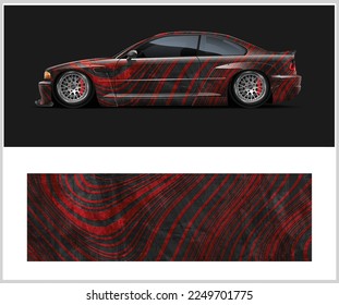 Design-Vektorgrafik für Race-Car-Verpackungen für den Vinyl-Aufkleber